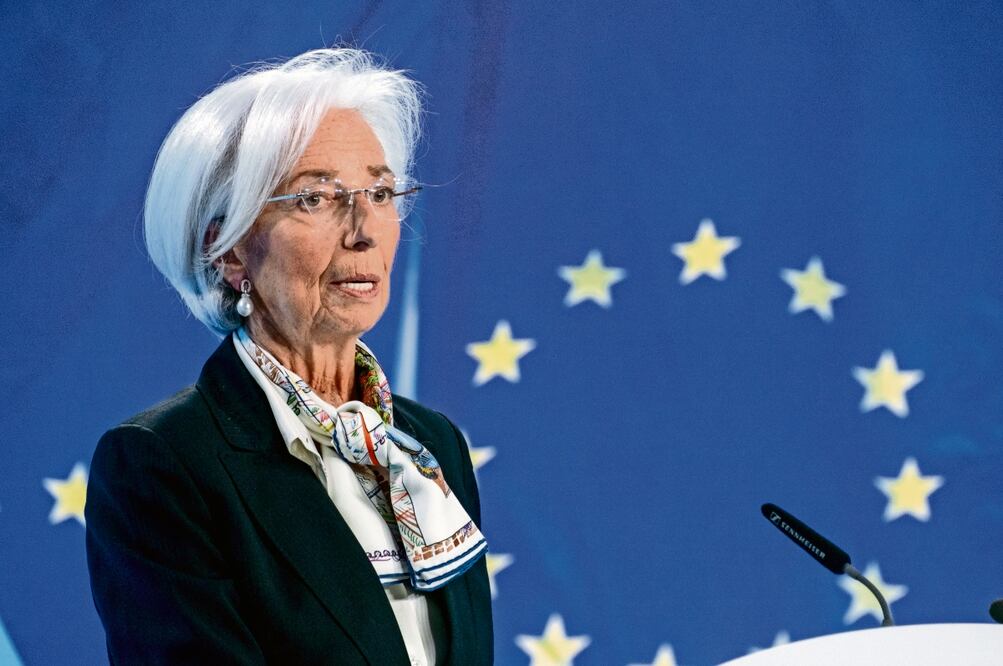 Christine Lagarde, presidenta del BCE, aseguró que hay avances en el proceso deflacionista. Foto: Michael Probst | AP