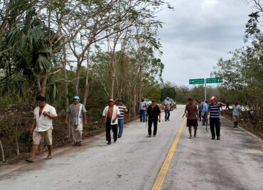 Ejidatarios detienen obras en Mayapán, zona arqueológica de Yucatán; señalan que no hay consentimiento de construcción
