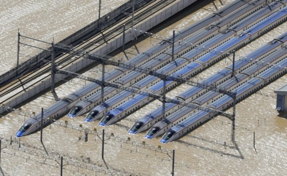 Las imágenes tras el paso del tifón “Hagibis” en Japón