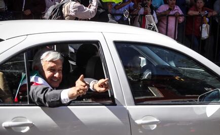 "Así lo quería ver, con la banda presidencial"