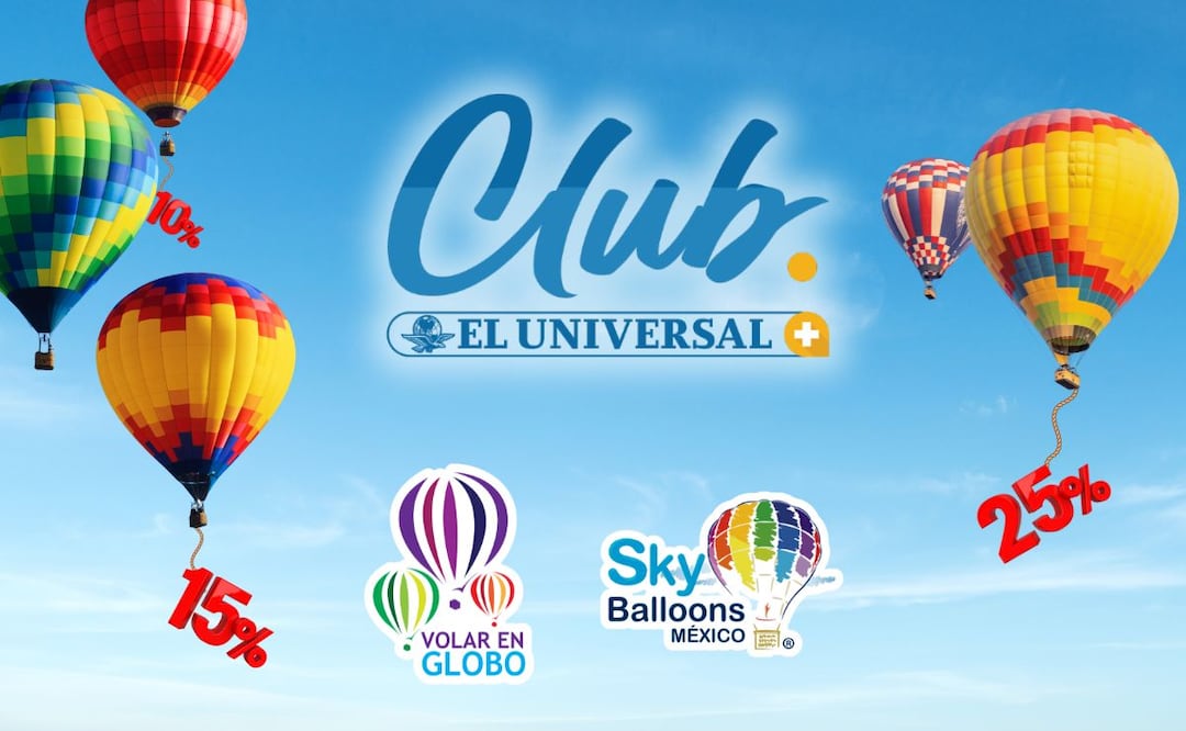 Con Club EL UNIVERSAL y "Volar en globo", disfruta de un recorrido por las altura sobre la zona arqueológica de Teotihuacán. | Foto: @volarenglobomexico