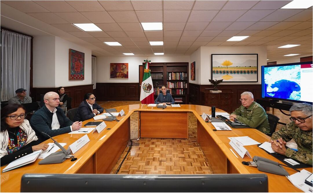 Claudia Sheinbaum se reúne con Evelyn Salgado y el gabinete de seguridad para dar seguimiento al plan Acapulco. Foto: @Claudiashein
