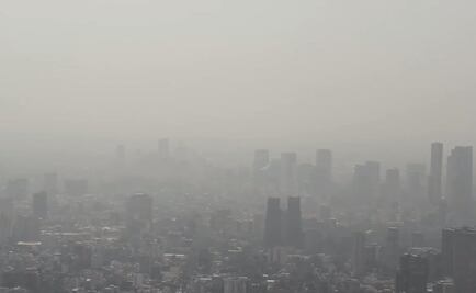 Captan de nueva cuenta bruma y contaminación en CDMX desde drone