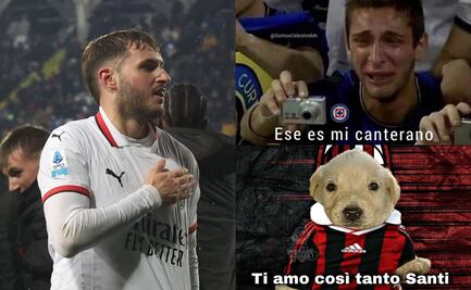 Santiago Giménez anota su primer gol con el AC Milan y se lleva los mejores MEMES; así celebraron las redes sociales