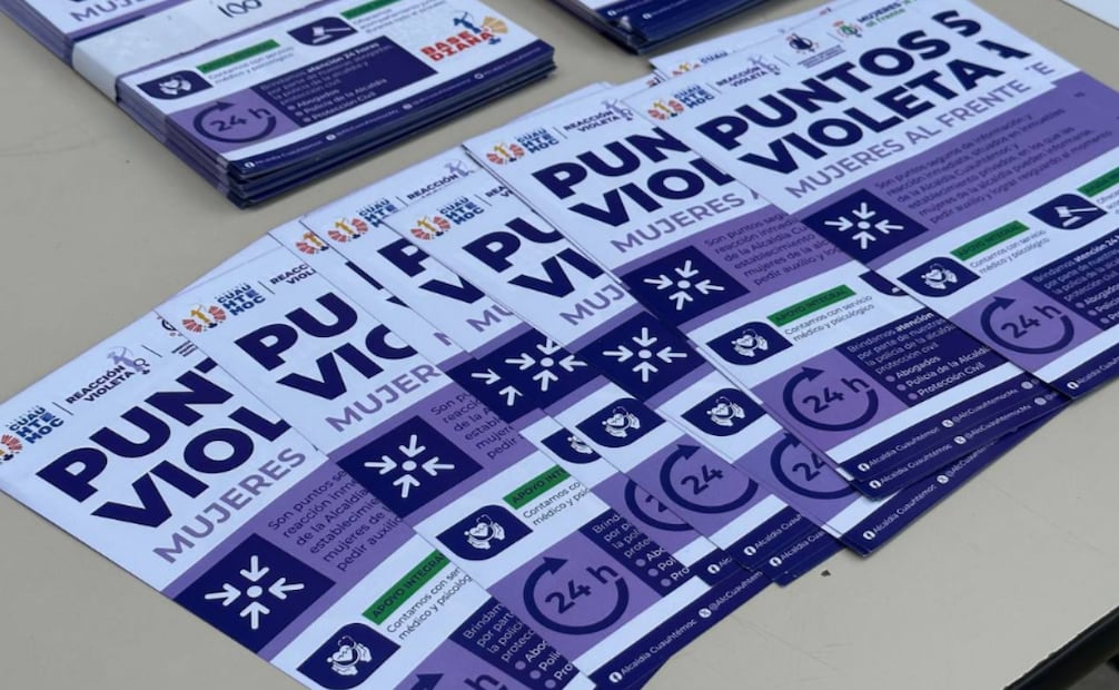 Más de 500 mujeres en situación de violencia han recibido acompañamiento a través de Reacción Violeta en la alcaldía Cuauhtémoc.
Foto: Especial.