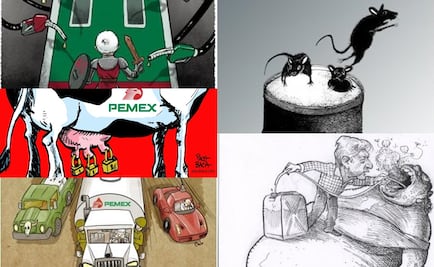 Crítica e ironía: 5 cartones de EL UNIVERSAL sobre el huachicol y el desabasto