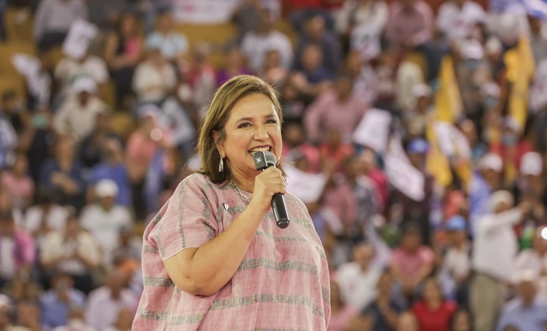 “Los Xochilovers habían pintado bardas, los partidos habían pintado bardas y el gobernador las mandó a borrar", denunció Xóchitl Gálvez. Foto: Especial