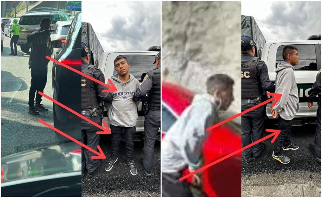 VIDEO: Detienen a hombre por asalto a automovilistas en Santa Fe