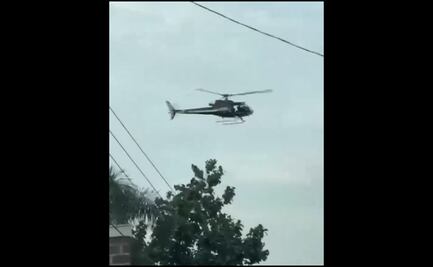 Atacan desde tierra a helicóptero de la Comisión Estatal de Seguridad en Yecapixtla, Morelos