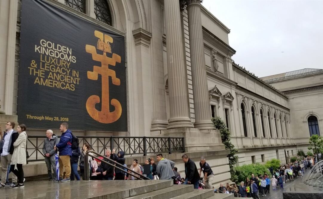 "Golden kingdoms: Luxury and legacy in the ancient Americas" estuvo tres meses en el Metropolitan Museum of Art. Foto: Metropolitan Museum of Art vía INAH