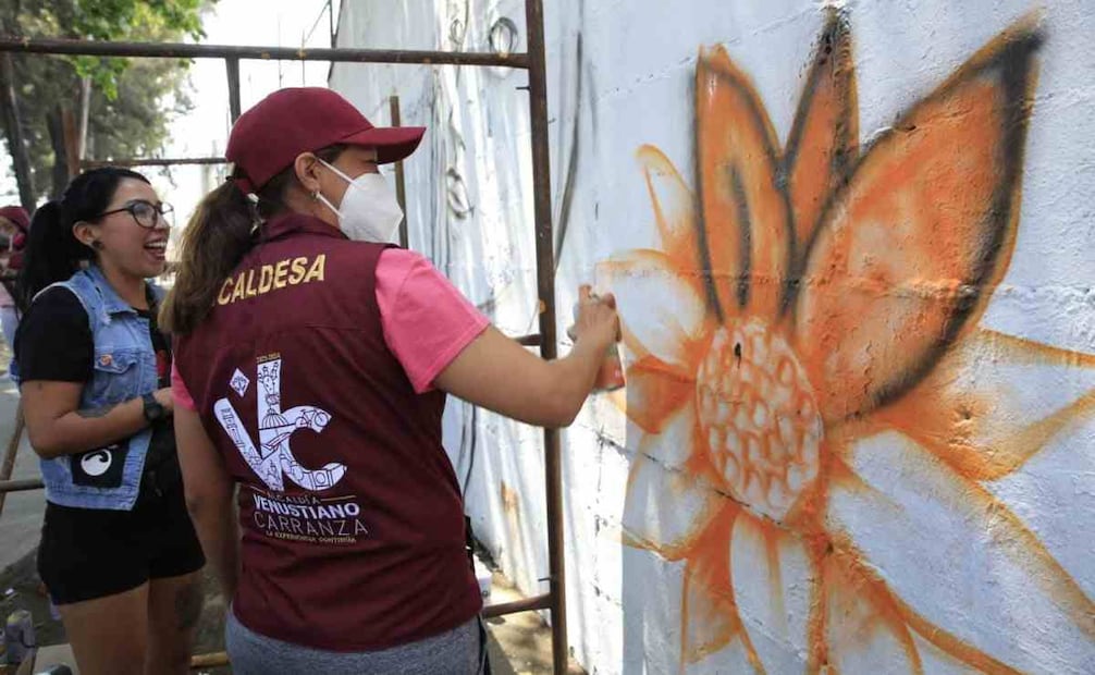 Arte urbano femeinio en el Archivo General de la Nación / Foto: Especial