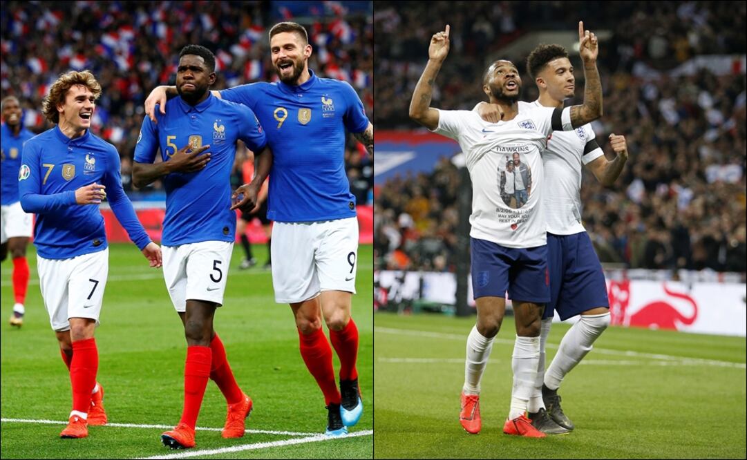 Francia e Inglaterra festejan sus victorias. Foto: Especial