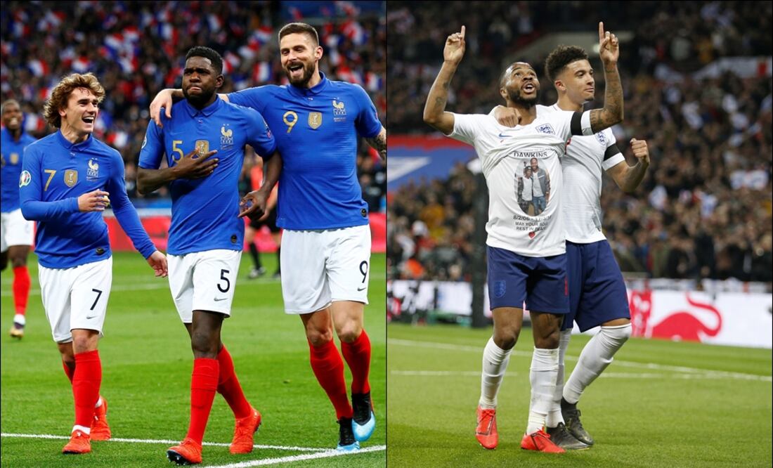 Francia e Inglaterra festejan sus victorias. Foto: Especial