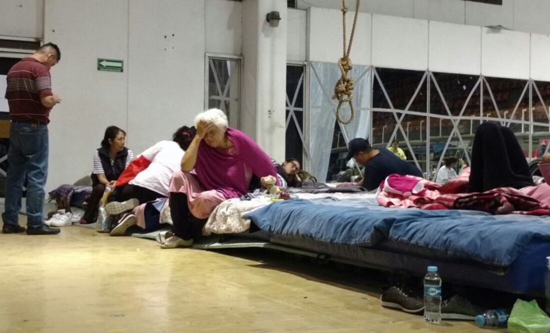 Albergue en la delegación Benito Juárez. (Foto: Gerardo Suárez/El Universal)