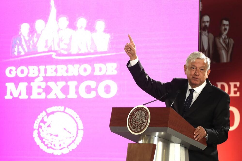 AMLO en su conferencia de prensa del 7 de enero. Foto: Berenice Fregoso / EL UNIVERSAL