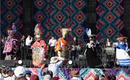 Con danzas indígenas abre el AMLOFest en el Zócalo de la CDMX