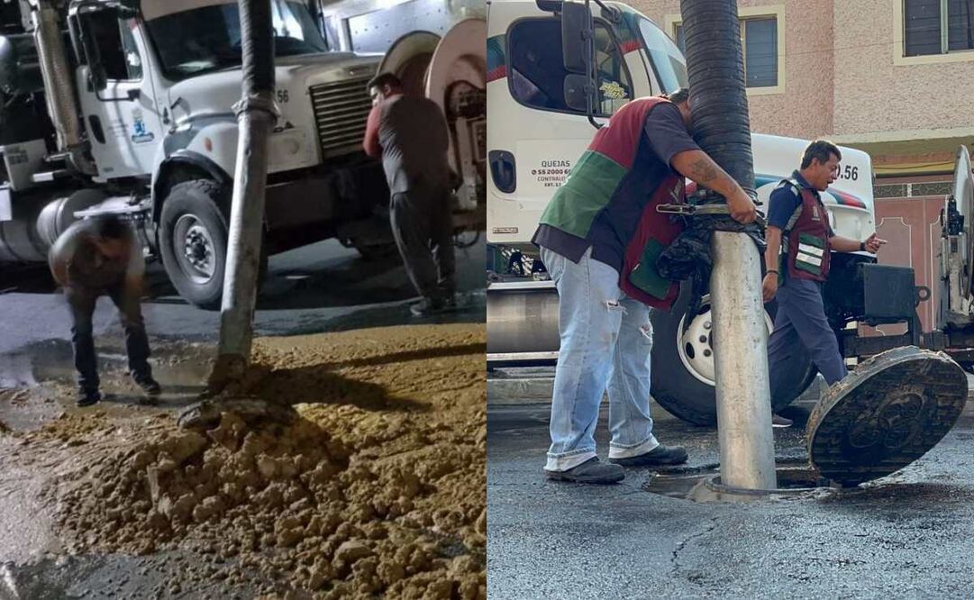 Vecinos de la colonia Juárez-Pantitlán reportaron la aparición de desechos, aparentemente, de embutidos que brotaron de la calle Nezahualpilli, los cuales ya fueron removidos. Foto: Especial