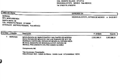 Delfina contrata a familia de Higinio