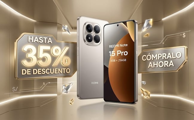 Xiaomi Redmi Note 15 Pro Titanio con hasta 35% de descuento; cómpralo en menos de 6 mil pesos