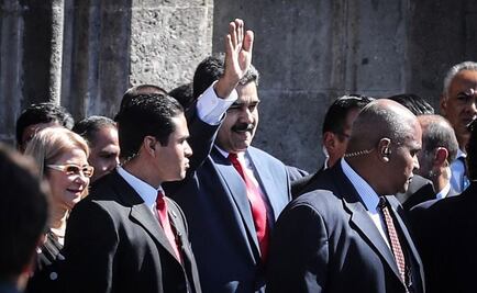 Nicolás Maduro y su esposa llegan a Palacio Nacional para comida con AMLO