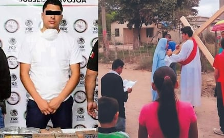 Joven pasa de interpretar a Jesucristo en Viacrucis a traficar opio y fentanilo en Sonora
