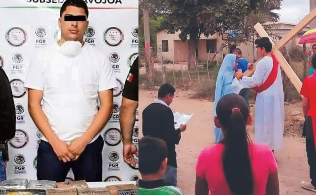 Joven pasa de interpretar a Jesucristo en Viacrucis a traficar opio y fentanilo en Sonora