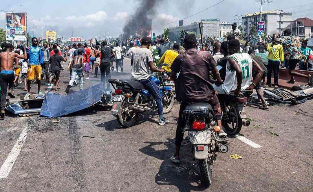 Manifestantes de la República Democrática del Congo que denuncian el conflicto en el este del país. / Foto: AFP