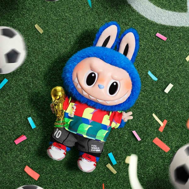 Labubu se suma a la fiebre del Mundial 2026. Foto: Pop Mart
