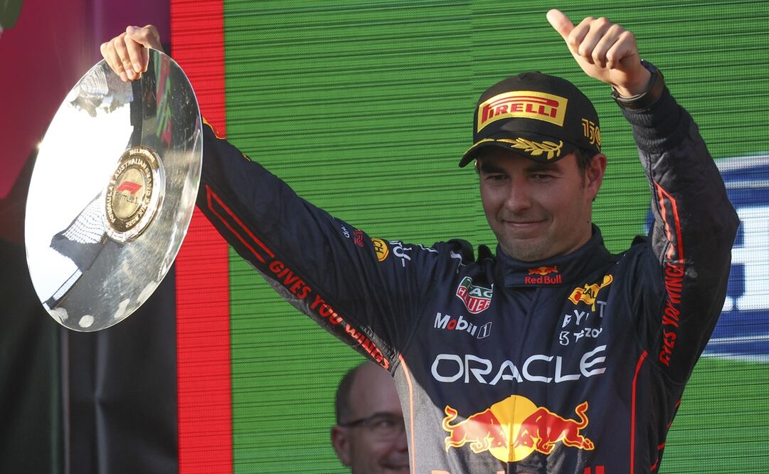 CHECO PÉREZ FUE SEGUNDO EN EL GRAN PREMIO DE AUSTRALIA - FOTO: AP