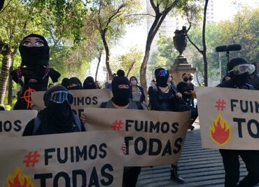 Denuncian a 13 mujeres que tomaron la CNDH por daño a propiedad ajena