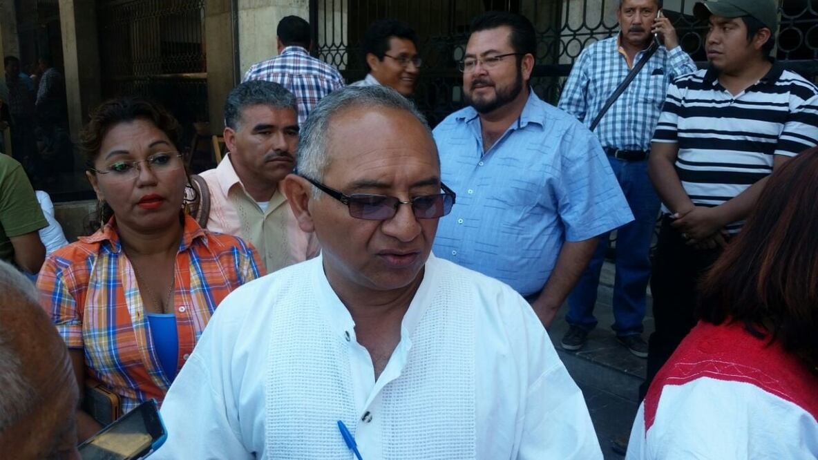 El activista Félix Maldonado Chamé ofreció una conferencia de prensa para aclarar la situación de la detenida (Oscar Gutiérrez / EL UNIVERSAL)