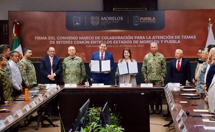 Morelos y Puebla firman convenio de colaboración; garantizarán seguridad en zonas limítrofes de ambos estados