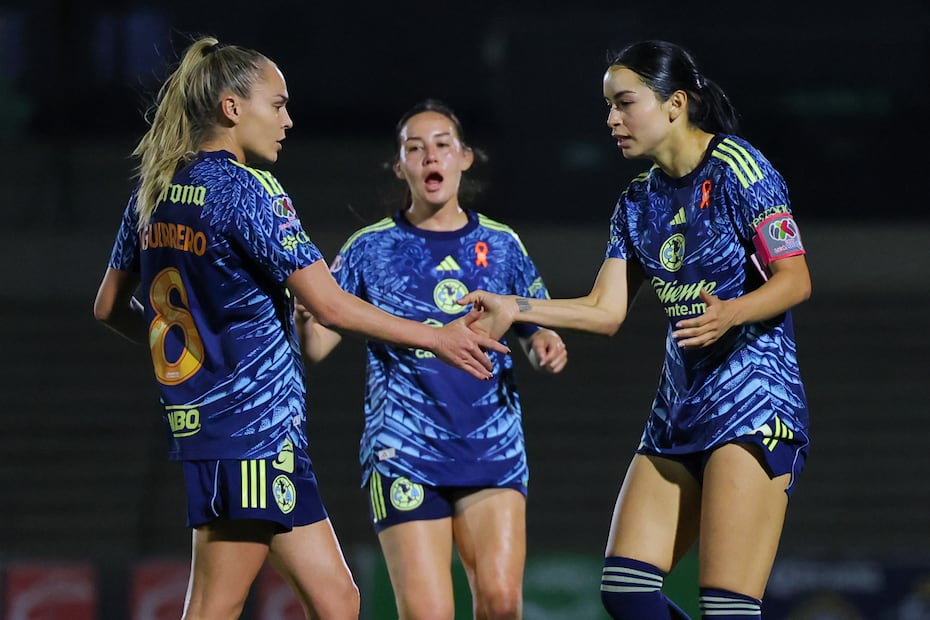 América Femenil en festejo de gol, durante la Liguilla del Clausura 2026 - Foto: Imago7