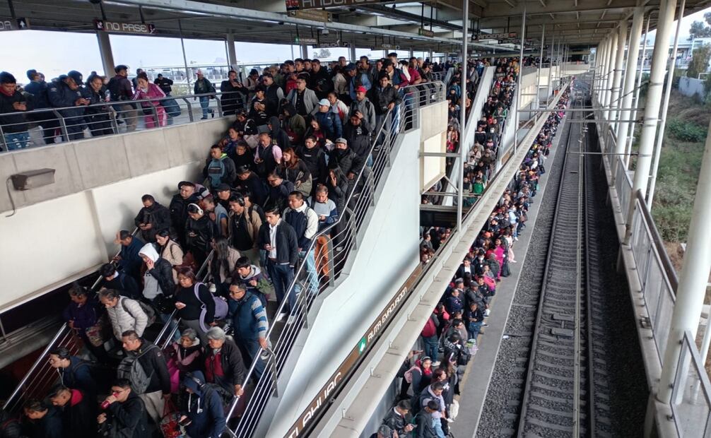 Afectaciones por paro escalonado en el Metro CDMX. Foto: Especial