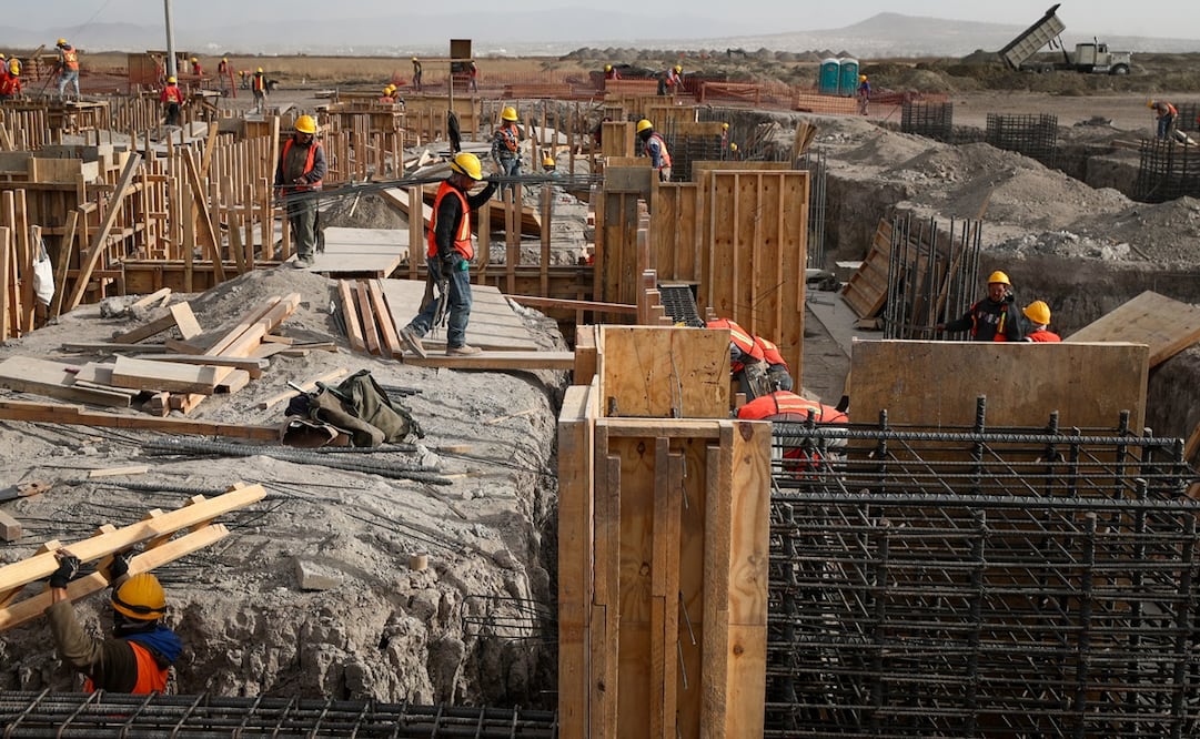 Recorrido de EL UNIVERSAL de los avances de la construcción del nuevo aeropuerto de Santa Lucía / Archivo. EL UNIVERSAL