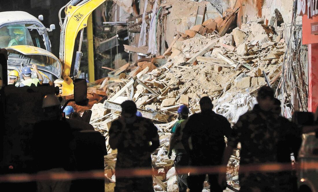 Los trabajos de los rescatistas, entre los escombros de un edificio en el área de Gemmayze en Beirut, concluyeron el pasado 5 de septiembre. Foto: ANWAR AMRO. AFP