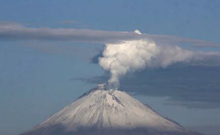 Volcán Popocatépetl registra 144 exhalaciones