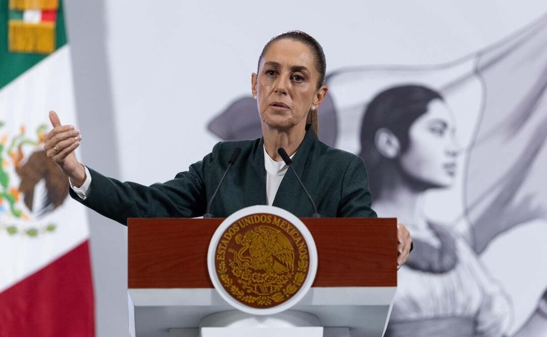 Conferencia de prensa mañanera de la presidenta Claudia Sheinbaum Pardo, este 22 de agosto desde Palacio Nacional. Foto: Hugo Salvador /El Universal