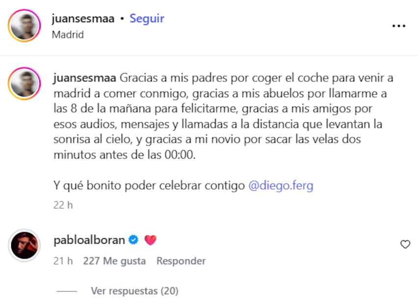 Pablo Alborán, enamorado.