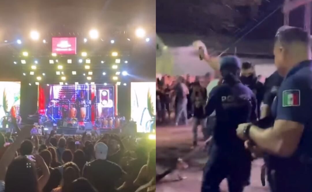 Los asistentes al concierto fueron agredidos por policías municipales. Foto: Captura de pantalla.
