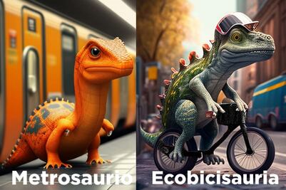 ¡Llegaron los dinotransportes! Así es la Red de Movilisauria de la CDMX