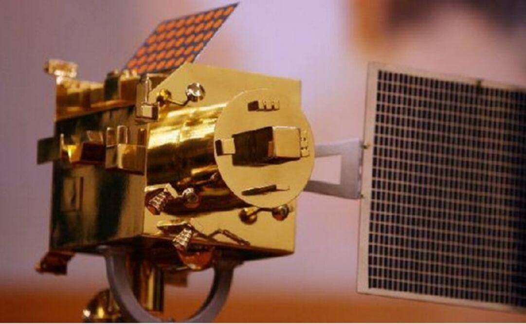 Modelo de la sonda india Chandrayaan-1. Fue hallada gracias a una nueva tecnología de la NASA. (Foto: AFP)