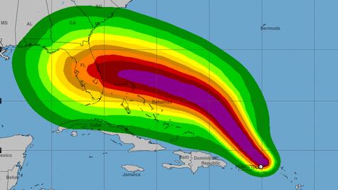 "Dorian" amenaza EU; Florida declara estado de emergencia