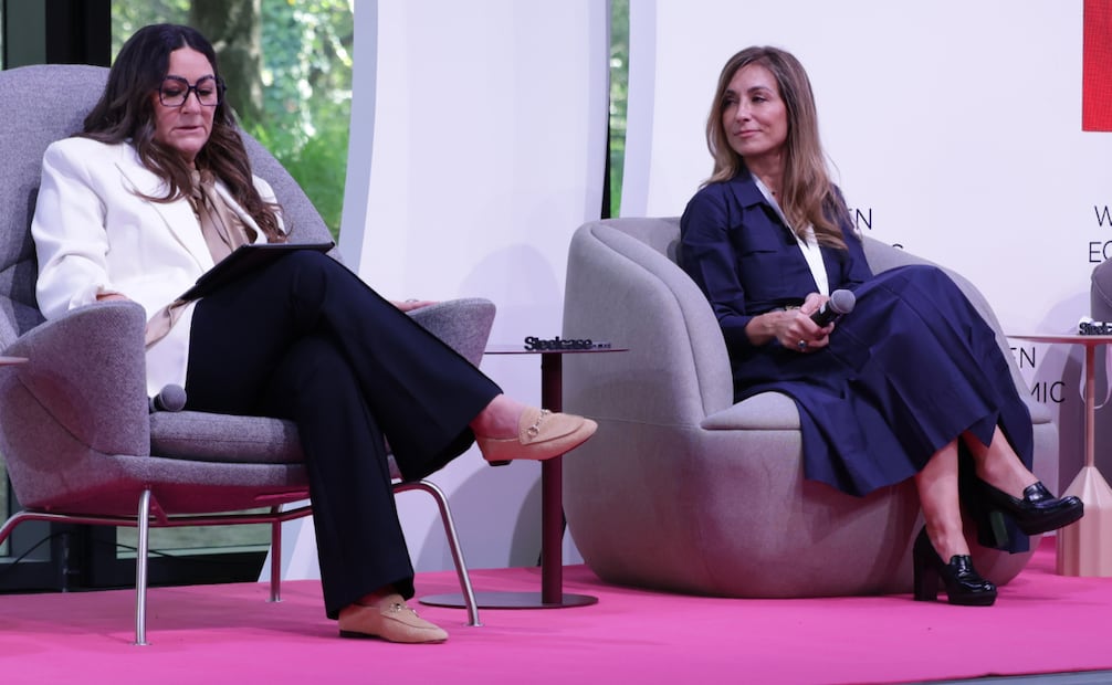 Participación de Elena Alti en el panel "Invertir en Mujeres no es tendencia, es estrategia" de la WEF en el Jardín Escénico Chapultepec. Foto :Fernanda Rojas /El Universal