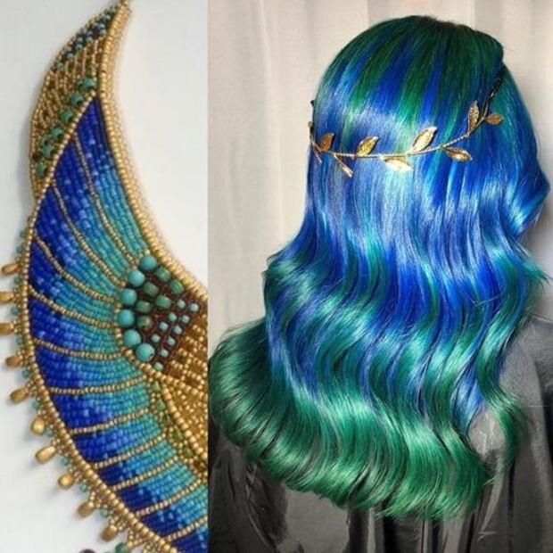 Estilista se inspira en el arte y la naturaleza para hacer increíbles looks