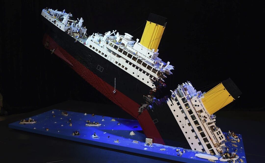 Detalle de una reproducción del Titanic construida con Lego en Brisbane (Australia) 22 de noviembre de 2016. Foto: Dan Peled /EFE