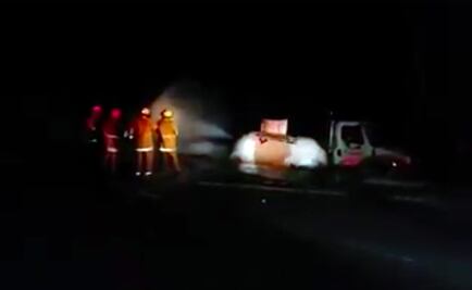 Volcadura de pipa provoca 2 fugas de gas en Yucatán