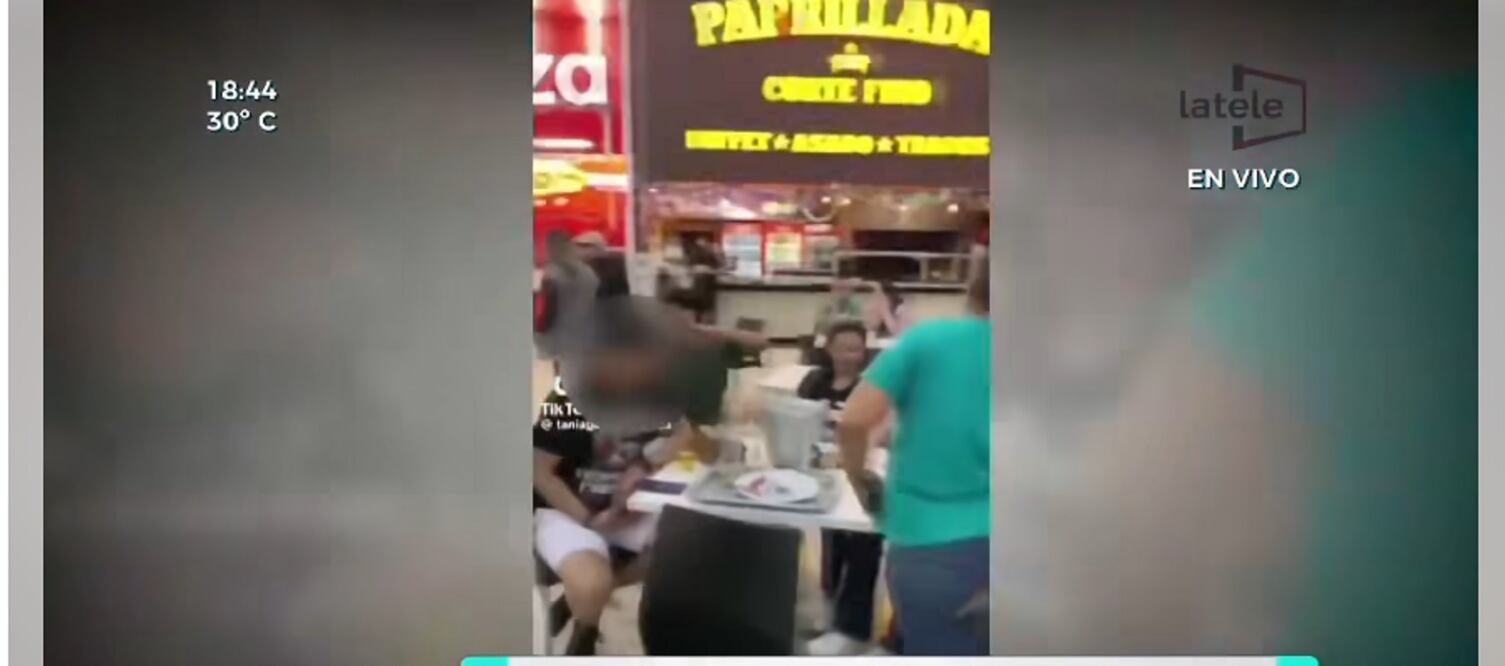 Un video se volvió viral en internet, en el que una joven encara a un hombre, al que señala de ser su padre y de abusar de su hermana, mientras él departía en un centro comercial. FOTO: CAPTURA