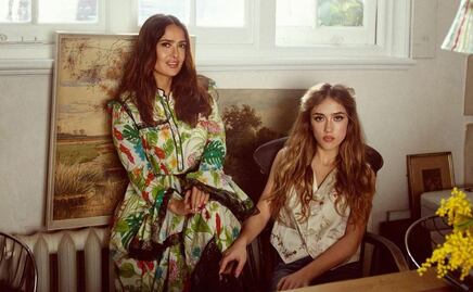 Los increíbles looks de Salma Hayek y su hija Valentina en Vogue