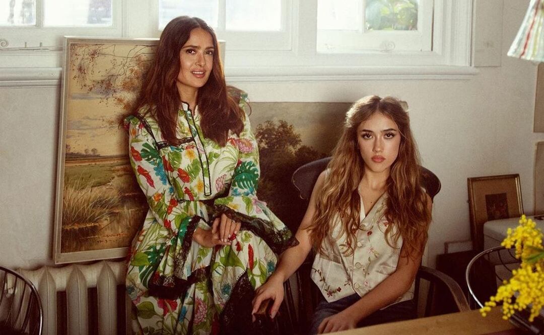 Los increíbles looks de Salma Hayek y su hija Valentina en Vogue